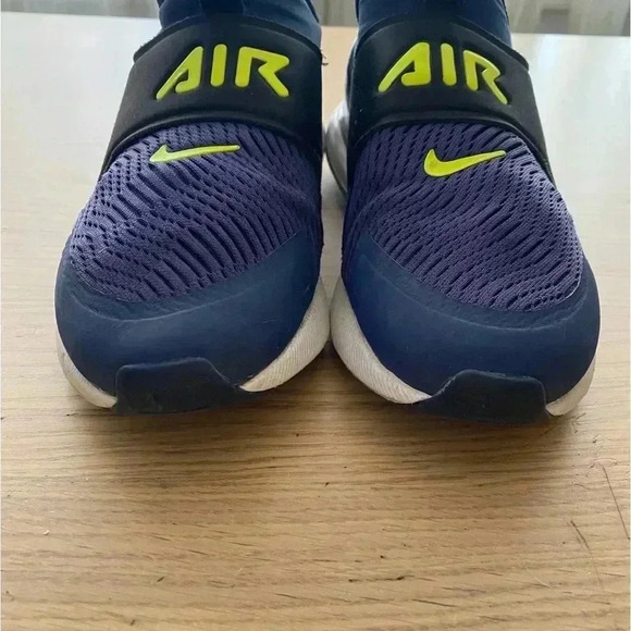 Nike Air Max 270 Extreme Navy/Black/Green Youths Size 7Y - Picture 3 of 6